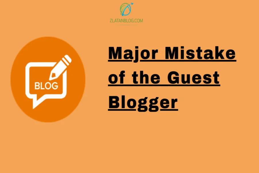 Major Mistake of the Guest Blogger